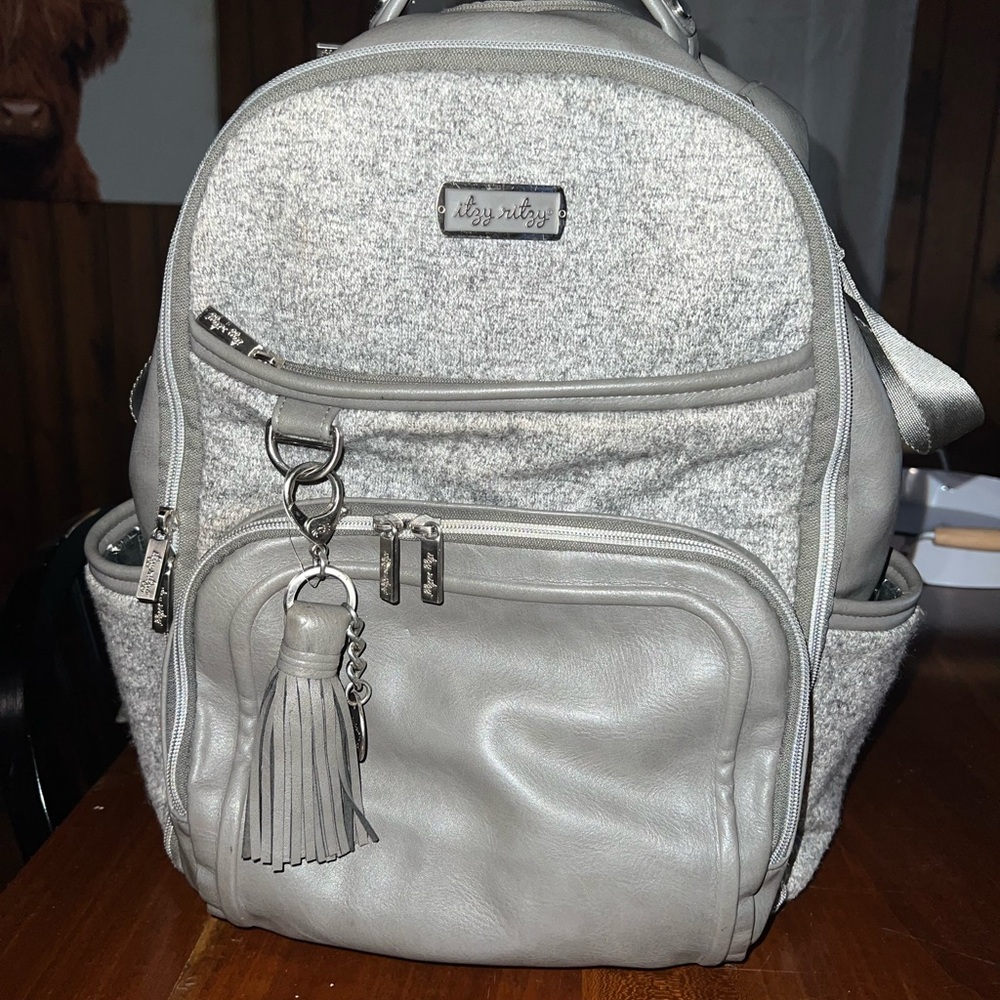 Itzy Ritzy Heather Gray Backpack